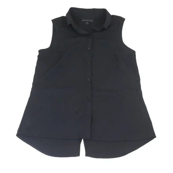 Chemise Femme Sans Manches Attention Noire Taille XL - 95% Polyester 5% élasthanne